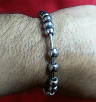 Meditation praying steel beads buddhism hindu muslim sikh singh simarana kara b9