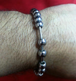 Meditation praying steel beads buddhism hindu muslim sikh singh simarana kara b9
