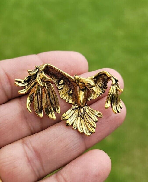Flying eagle gold or silver plated celebrity brooch designer broach pin k18 new