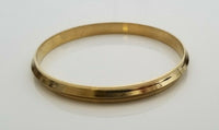 Sikh brass kara collar edge gold look singh kaur bangle khalsa kada bracelet cc5