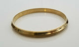 Sikh brass kara collar edge gold look singh kaur bangle khalsa kada bracelet cc5