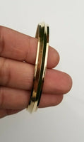 Sikh brass kara collar edge gold look singh kaur bangle khalsa kada bracelet cc5