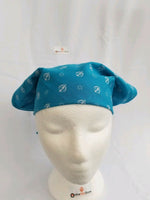 Sikh punjabi turquoise khandas bandana head wrap gear rumal handkerchief gift