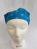 Sikh punjabi turquoise khandas bandana head wrap gear rumal handkerchief gift