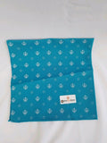 Sikh punjabi turquoise khandas bandana head wrap gear rumal handkerchief gift
