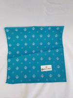 Sikh punjabi turquoise khandas bandana head wrap gear rumal handkerchief gift