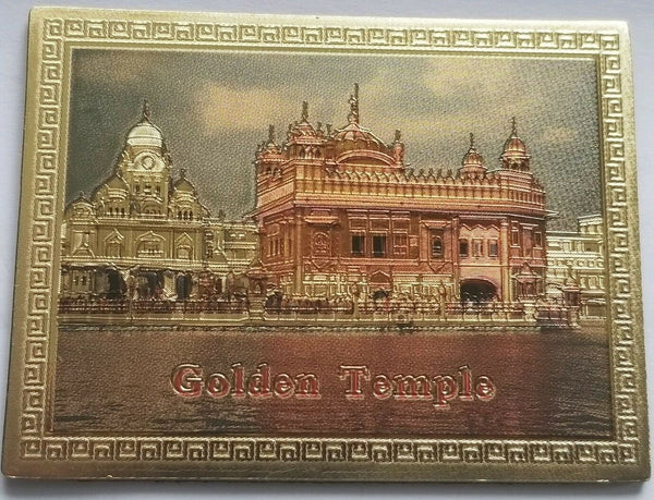 Sikh Singh Kaur Khalsa Golden Temple Fridge Magnet Indian Souvenir Collectible P