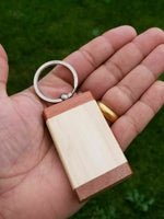 Sikh flag punjabi word chardi kala singh kaur khalsa wood key chain key ring nn