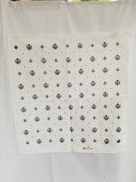 Sikh hindu black khandas white bandana head wrap gear rumal handkerchief gift