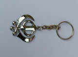 Sikh Khanda Key Ring Religious Icon Stainless Steel Punjabi Singh Key Chain New