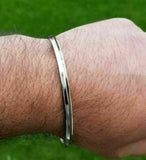 Stainless steel kara Sikh bangle one edge Kada singh kaur punjabi bracelet R6G