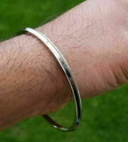 Stainless steel kara Sikh bangle one edge Kada singh kaur punjabi bracelet R6G