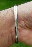 Stainless steel kara Sikh bangle one edge Kada singh kaur punjabi bracelet R6G