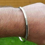 Stainless steel kara Sikh bangle one edge Kada singh kaur punjabi bracelet R6G