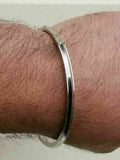 Stainless steel kara Sikh bangle one edge Kada singh kaur punjabi bracelet R6G