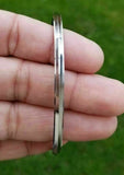 Stainless steel kara Sikh bangle one edge Kada singh kaur punjabi bracelet R6G