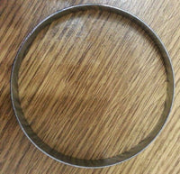 Stunning chrome plated silver tone 5 lines sikh khalsa kara bracelet bangle w