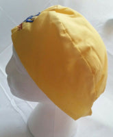 Sikh punjabi yellow kids infants baby patka pathka khanda bandana head wrap gear