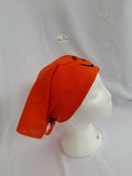 Sikh hindu punjabi india orange om  bandana head wrap gear rumal handkerchief
