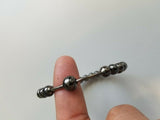Meditation praying steel black beads hindu budh sikh singh kaur simarana kara j6