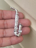 Saxophone Music Brooch Rhinestone Vintage Look Gold Silver Plated Gift Pin K38 Queen broach