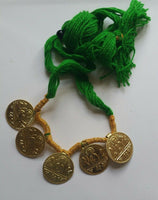 Punjabi Folk Cultural Bhangra Gidha Sat Kartar Taweets Green thread necklace C2
