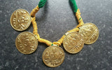 Punjabi Folk Cultural Bhangra Gidha Sat Kartar Taweets Green thread necklace C2