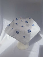 Sikh Hindu Blue Khandas White bandana Head Wrap Gear Rumal Handkerchief Gift