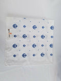 Sikh Hindu Blue Khandas White bandana Head Wrap Gear Rumal Handkerchief Gift