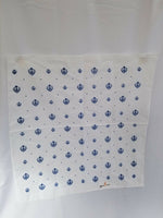 Sikh Hindu Blue Khandas White bandana Head Wrap Gear Rumal Handkerchief Gift