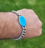 Turquoise Firoza Style Stainless steel bracelet salman khan celebrity bollywood