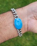 Turquoise Firoza Style Stainless steel bracelet salman khan celebrity bollywood