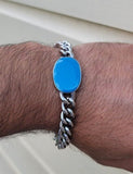 Turquoise Firoza Style Stainless steel bracelet salman khan celebrity bollywood