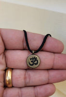 Om Pendant Hindu Ohm Power Silver Gold Plated Evil Eye Protection Shield K53 New