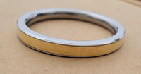 Prem dhillon kada stainless steel brass smooth plain sikh flat kara bangle j7a