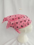 Sikh Hindu Pink bandana Head Wrap Gear Rumal Handkerchief Gift Black Khandas