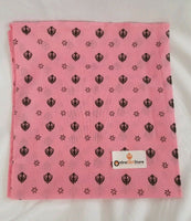 Sikh Hindu Pink bandana Head Wrap Gear Rumal Handkerchief Gift Black Khandas