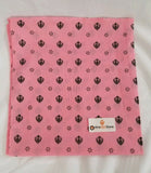 Sikh Hindu Pink bandana Head Wrap Gear Rumal Handkerchief Gift Black Khandas