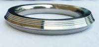 Stainless steel kara sikh kada chunky nine lines singh khalsa taksali bangle l15