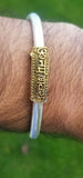 Om namo shivay bracelet kara hindu kada trishul trident rudraksha bead bangle i8