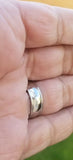 Silver plated khanda ring engraved fashion sikh singh kaur khalsa challa h26