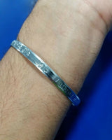 Stunning chrome plated steel hazoor sahib unisex kara sikh singh kaur kada e6