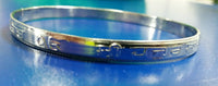 Stunning chrome plated steel hazoor sahib unisex kara sikh singh kaur kada e6