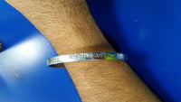 Stunning chrome plated steel hazoor sahib unisex kara sikh singh kaur kada e6
