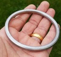 Sarbloh Kara pure iron sikh kaur flat kada singh khalsatraditional 5ks bangle v1