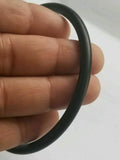 Black SARBLOH STEEL Pure Iron Round Smooth Sikh Singh Kaur Khalsa Kara BANGLE H8