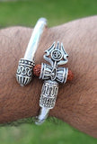 Kaze Fujii Grace Om bracelet Lord Shiva Ohm kara Hindu kada Fuji trident bangle