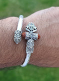 Kaze Fujii Grace Om bracelet Lord Shiva Ohm kara Hindu kada Fuji trident bangle