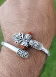 Kaze Fujii Grace Om bracelet Lord Shiva Ohm kara Hindu kada Fuji trident bangle