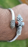 Kaze Fujii Grace Om bracelet Lord Shiva Ohm kara Hindu kada Fuji trident bangle